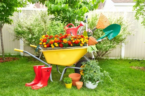Professional patio cleaning service on a London patio in Isle of Dogs