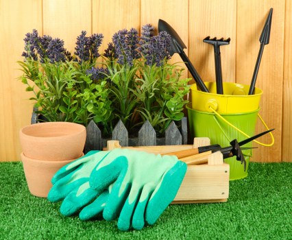 Charitable reuse of garden materials and tools in an urban area